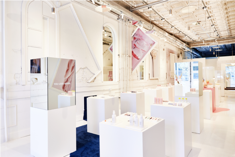 Glossier-Chicago-Popup-Store-Interior-west-loop-ae-marketing-group